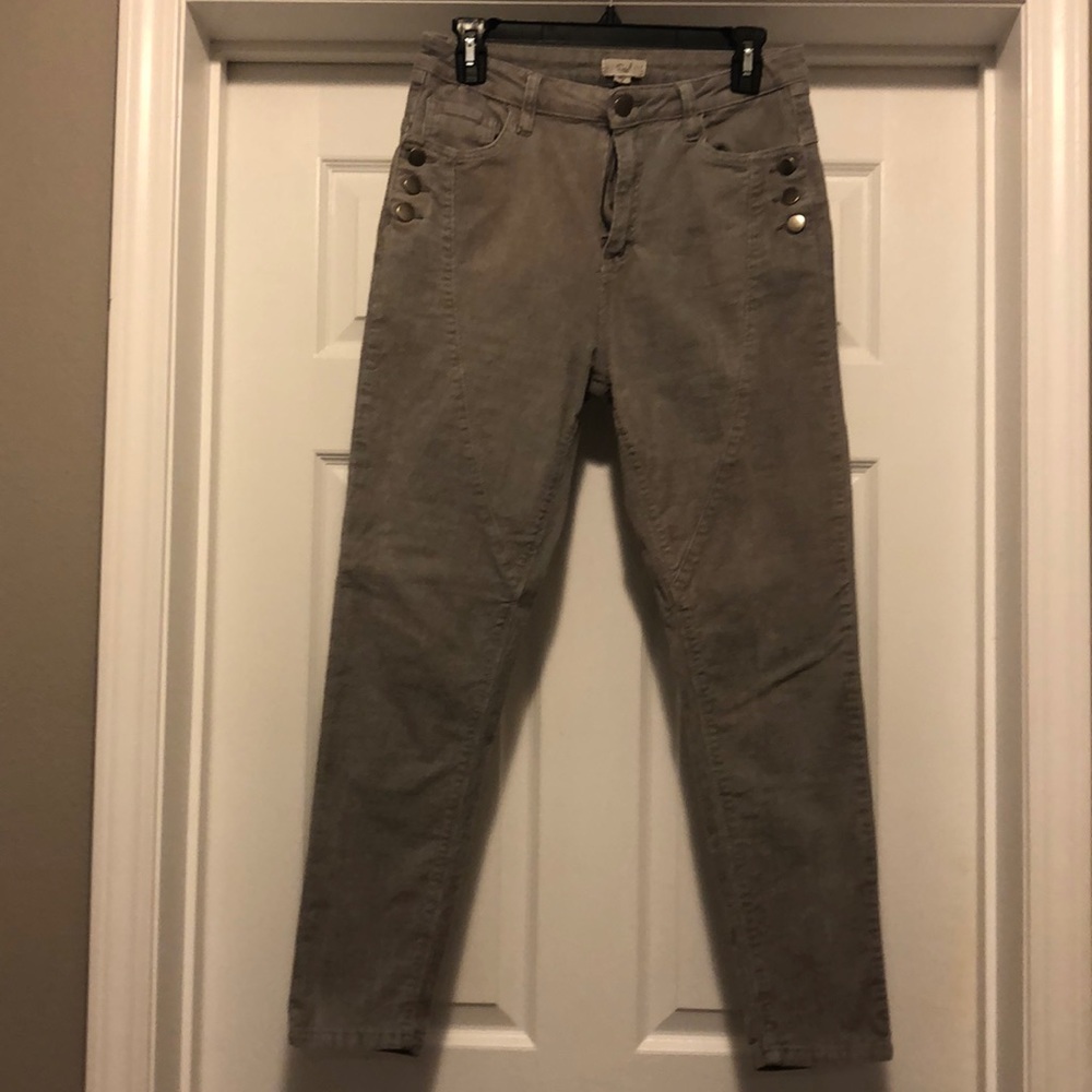 Easel corduroy stretch jeggings size medium